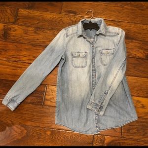 Rubbish Women’s denim button down